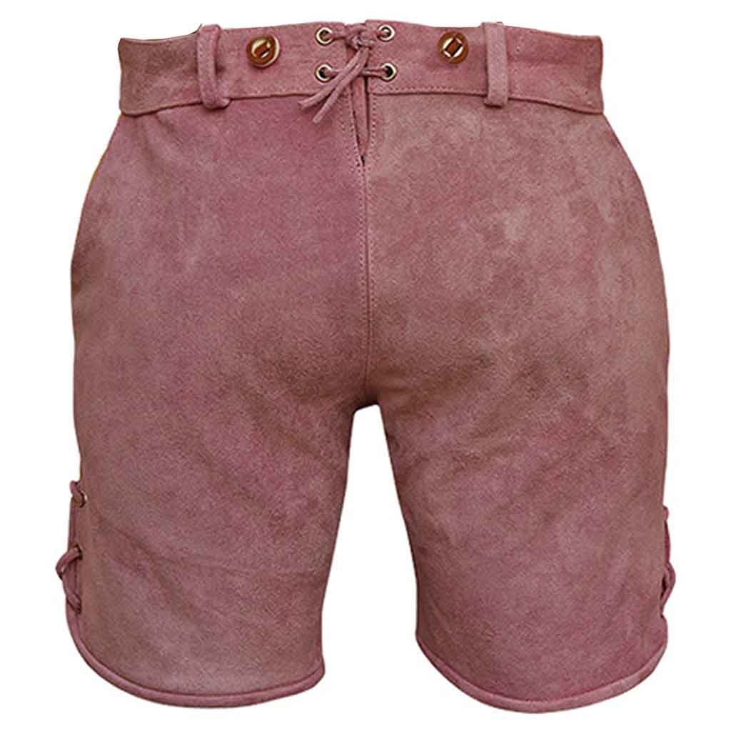 Womens Oktoberfest Outfit Lederhosen Suede Leather Oktoberfest Dress Rose Pink