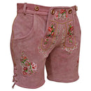 Womens Oktoberfest Outfit Lederhosen Suede Leather Oktoberfest Dress Rose Pink