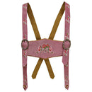Womens Oktoberfest Outfit Lederhosen Suede Leather Oktoberfest Dress Rose Pink