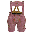 Womens Oktoberfest Outfit Lederhosen Suede Leather Oktoberfest Dress Rose Pink
