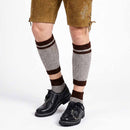Men's Oktoberfest Shoes Black with Embroidery Genuine Leather Bavarian Shoes men wearing