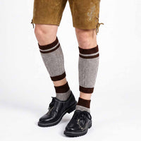 Men's Oktoberfest Shoes Black with Embroidery Genuine Leather Bavarian Shoes men wearing