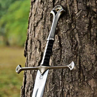 Decorative Narsil sword with a black handle