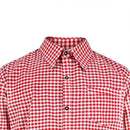 Oktoberfest Shirt Authentic German Shirt front Collar Close-up