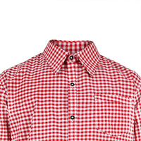 Oktoberfest Shirt Authentic German Shirt front Collar Close-up
