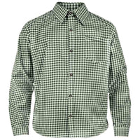 German Oktoberfest Shirt Green Checked Bavarian Shirt front view