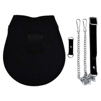 Traditional Thistle Mounted Kilt Sporran with Black Rabbit Fur and Triple Tassels