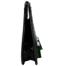 Scottish Leather Sporran with Thistle Mount, Silver Buff Chain, and Cross Designer Style