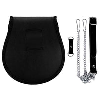 Sporran with straps and chain