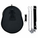 Highland sporran with ornate silver cantle and three chain tassels