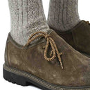 Suede Leather Lederhosen Shoes Antiqued Brown for men