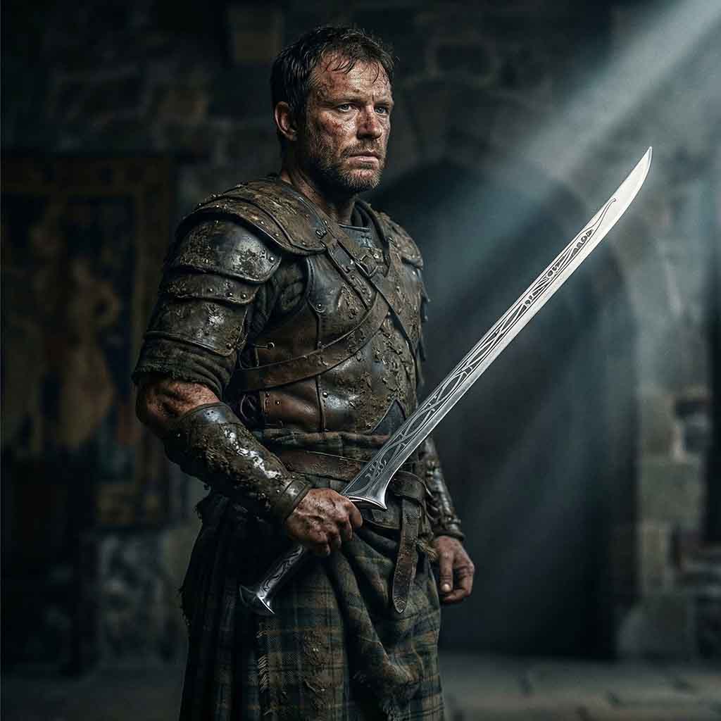 King Elven sword in a warrior's hand