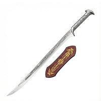 Thranduil Elven replica sword with wallmount