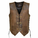 harley leather vest