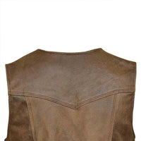 RIDERACT® Harley Distress Leather Motorcycle Vest
