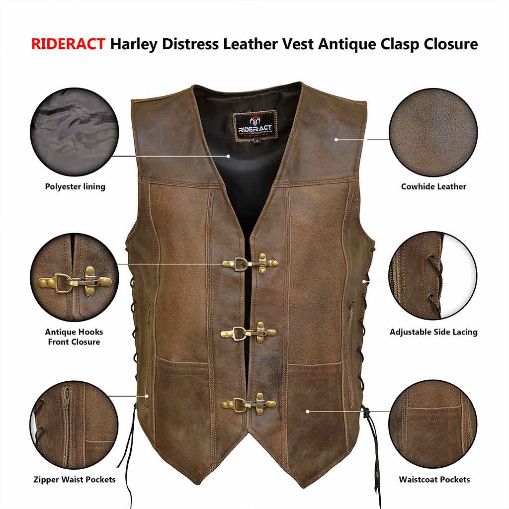 RIDERACT Motorcycle vest infographics