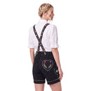 Women's black lederhosen oktoberfest outfit