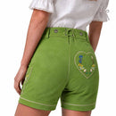 Women's green lederhosen oktoberfest outfit