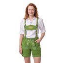 Women's green lederhosen oktoberfest outfit
