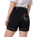 Women's lederhosen Oktoberfest outfit, Bavarian costume, black