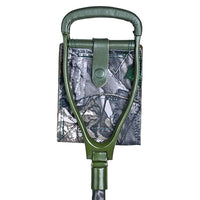 Genuine leather seat cushion detail, forest green camouflage pattern