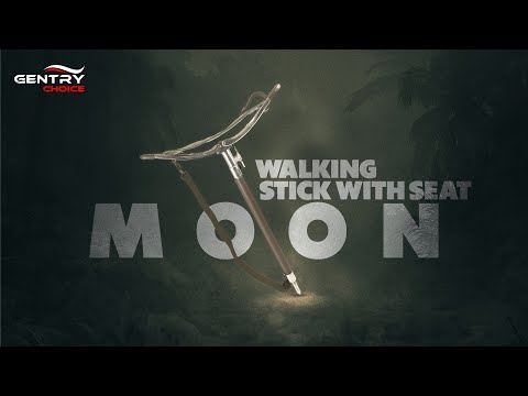 Walking Stick with Seat Moon Coffee Brown