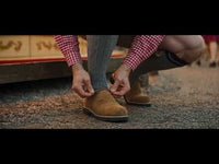 Mens Suede Leather Oktoberfest Shoes Golden Brown