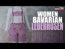 Women's Oktoberfest Outfit Lederhosen | Ladies Oktoberfest Dress Rose Pink