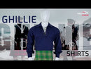 Jacobite Shirt Navy Blue Ghillie Shirt