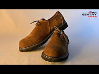 Suede Mens Leather Oktoberfest Shoes Golden Brown