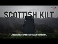 Mens Utility Kilt Black with 6 Pockets | Cargo Kilt