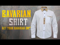 Oktoberfest Shirt White with Traditional Embroidery