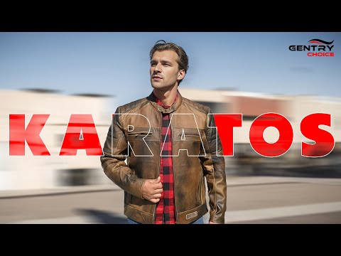 RIDERACT® Mens Leather Motorcycle Jacket | Cafe Racer Motorbike Jacket