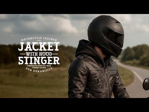 RIDERACT® Mens Leather Motorcycle Jacket | Black Motorbike Jacket