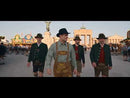 Mens Oktoberfest Outfit Suede Leather Bavarian Lederhosen 'Nowitzki' Golden Brown