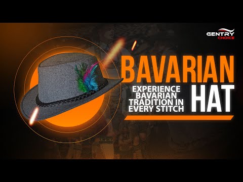 Traditional Mens Oktoberfest Hat Grey Bavarian Hat