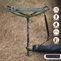 Gentry Choice walking stick with seat and waterproof carry bag, ideal for hiking, shooting, trekking, camping and fishing