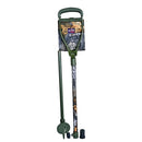 Gentry Choice walking stick with seat folded closed, camouflage leather handle