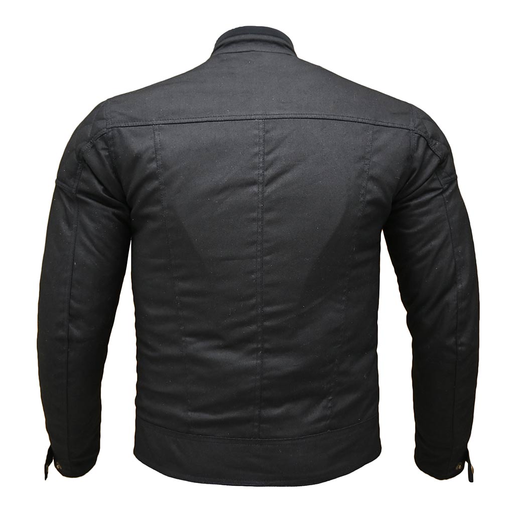 RIDERACT® Stellar Waxed Cotton Motorcycle Jacket | Waterproof Biker Jacket