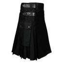 cargo utility kilt black kilt