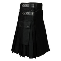 cargo utility kilt black kilt