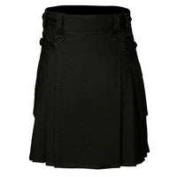 cargo utility kilt black kilt