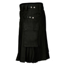 cargo utility kilt black kilt